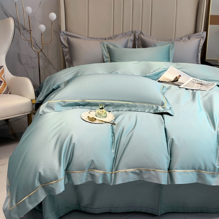 91家纺网 家纺一手货源 找家纺 （总）榻尚家居2023新款长绒棉简约轻奢四件套