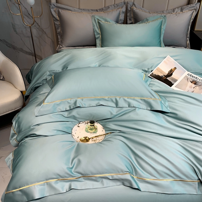 91家纺网 家纺一手货源 找家纺 （总）榻尚家居2023新款长绒棉简约轻奢四件套