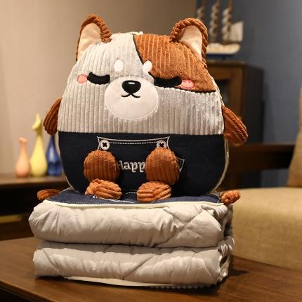 91家纺网 家纺一手货源 找家纺 （总）仟亿莱 2021新款卡通条纹抱枕被