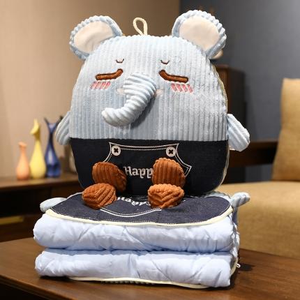 91家纺网 家纺一手货源 找家纺 （总）仟亿莱 2021新款卡通条纹抱枕被