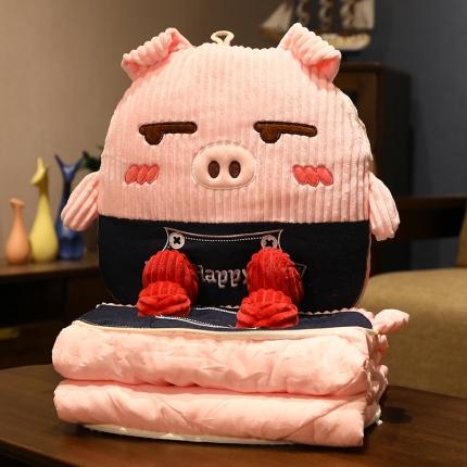 91家纺网 家纺一手货源 找家纺 （总）仟亿莱 2021新款卡通条纹抱枕被