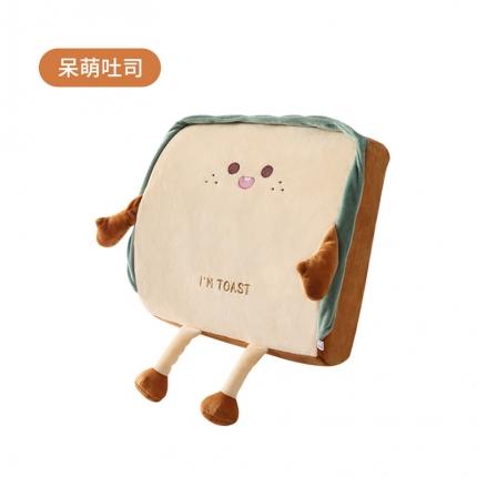 91家纺网 家纺一手货源 找家纺 仟亿莱 2021新款卡通记忆棉高软吐司美臀坐垫加腰靠呆萌吐司