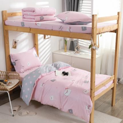 91家纺网 家纺一手货源 找家纺 （总）铭成家纺2022新款全棉印花学生三件套