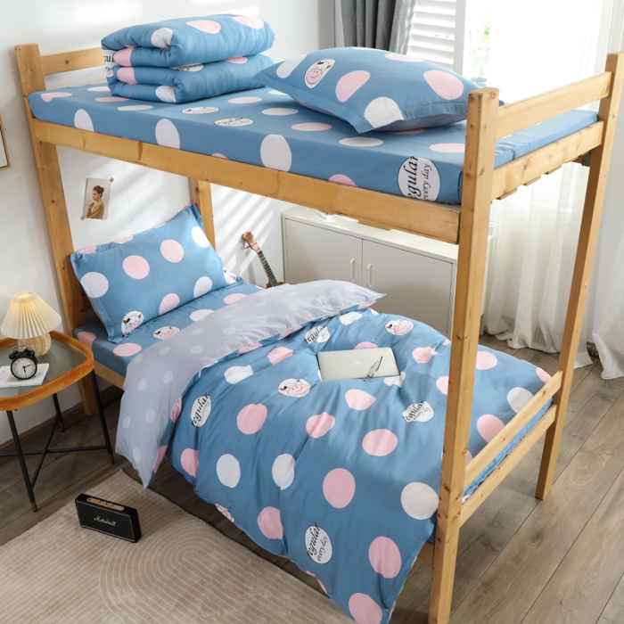 91家纺网 家纺一手货源 找家纺 铭成家纺2021新款全棉印花学生三件套 奔跑小牛-兰