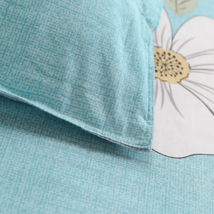 91家纺网 家纺一手货源 找家纺 铭成家纺2021新款全棉印花学生三件套 花开半夏【兰】