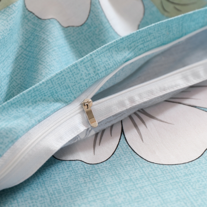 91家纺网 家纺一手货源 找家纺 铭成家纺2021新款全棉印花学生三件套 花开半夏【兰】