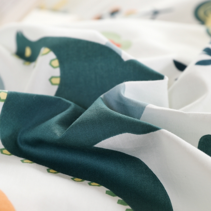 91家纺网 家纺一手货源 找家纺 铭成家纺2021新款全棉印花学生三件套 恐龙天地