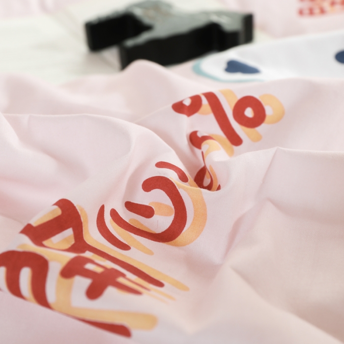 91家纺网 家纺一手货源 找家纺 铭成家纺2021新款全棉印花学生三件套 萌萌熊【粉】