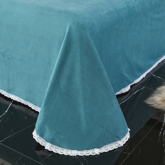 91家纺网 家纺一手货源 找家纺 琪琪阁家纺 2021新款纯色牛奶绒四件套 湖蓝