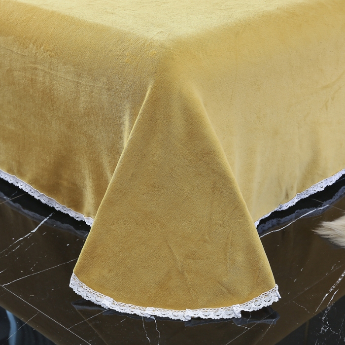 91家纺网 家纺一手货源 找家纺 琪琪阁家纺 2021新款纯色牛奶绒四件套 姜黄