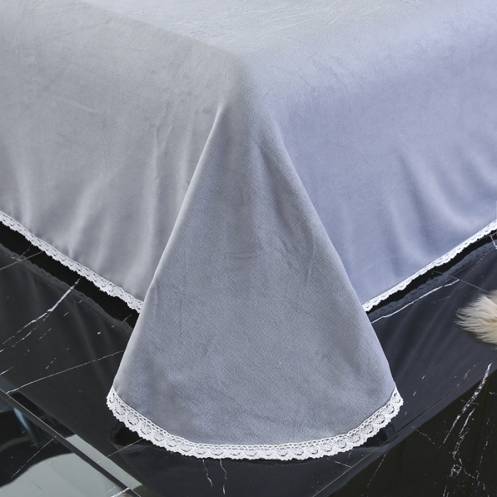 91家纺网 家纺一手货源 找家纺 琪琪阁家纺 2021新款纯色牛奶绒四件套 绅士灰