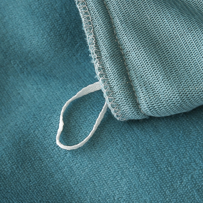 91家纺网 家纺一手货源 找家纺 琪琪阁家纺 2021新款加厚牛奶绒单被套 湖蓝