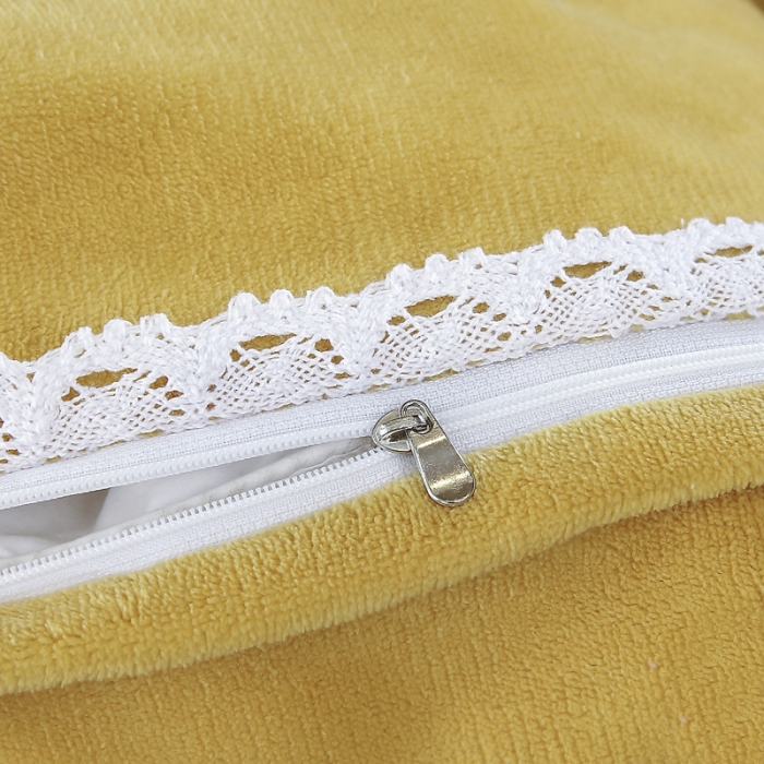 91家纺网 家纺一手货源 找家纺 琪琪阁家纺 2021新款加厚牛奶绒单被套 姜黄