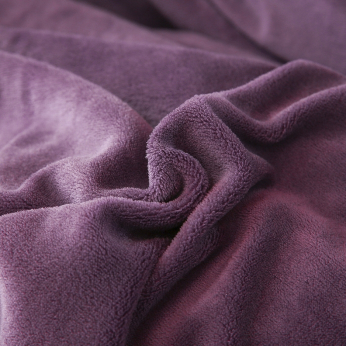 91家纺网 家纺一手货源 找家纺 琪琪阁家纺 2021新款加厚牛奶绒单被套 薇紫