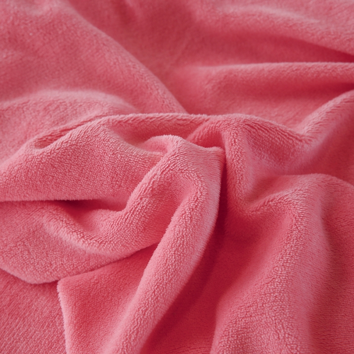 91家纺网 家纺一手货源 找家纺 琪琪阁家纺 2021新款加厚牛奶绒单被套 西瓜红