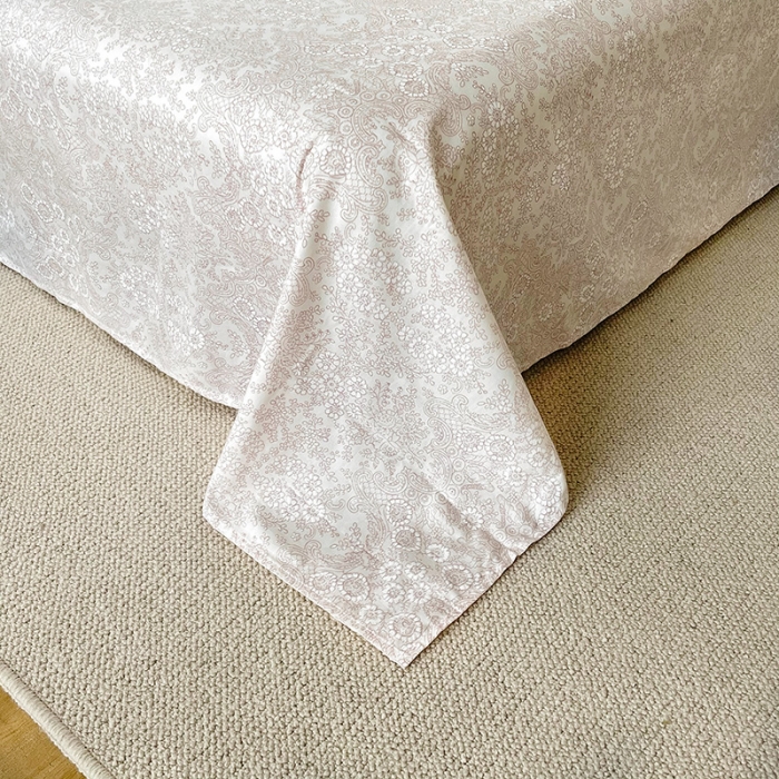 91家纺网 家纺一手货源 找家纺 沐棉 2021新款13370全棉印花四件套-花园 风铃