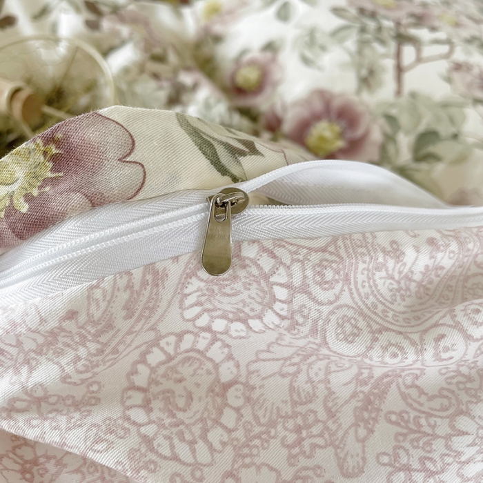 91家纺网 家纺一手货源 找家纺 沐棉 2021新款13370全棉印花四件套-花园 风铃