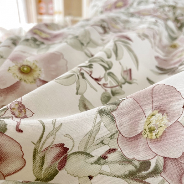 91家纺网 家纺一手货源 找家纺 沐棉 2021新款13370全棉印花四件套-花园 风铃