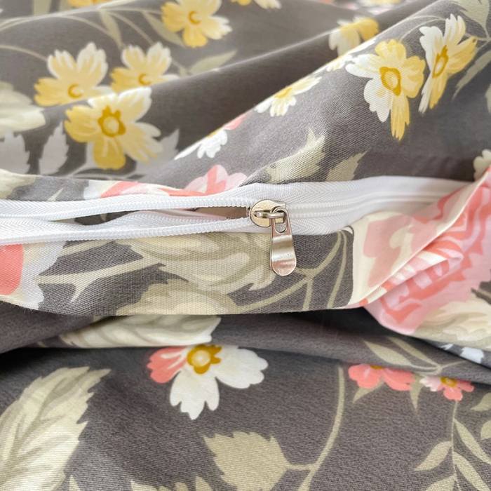 91家纺网 家纺一手货源 找家纺 沐棉 2021新款13370全棉印花四件套-花园 暮秋