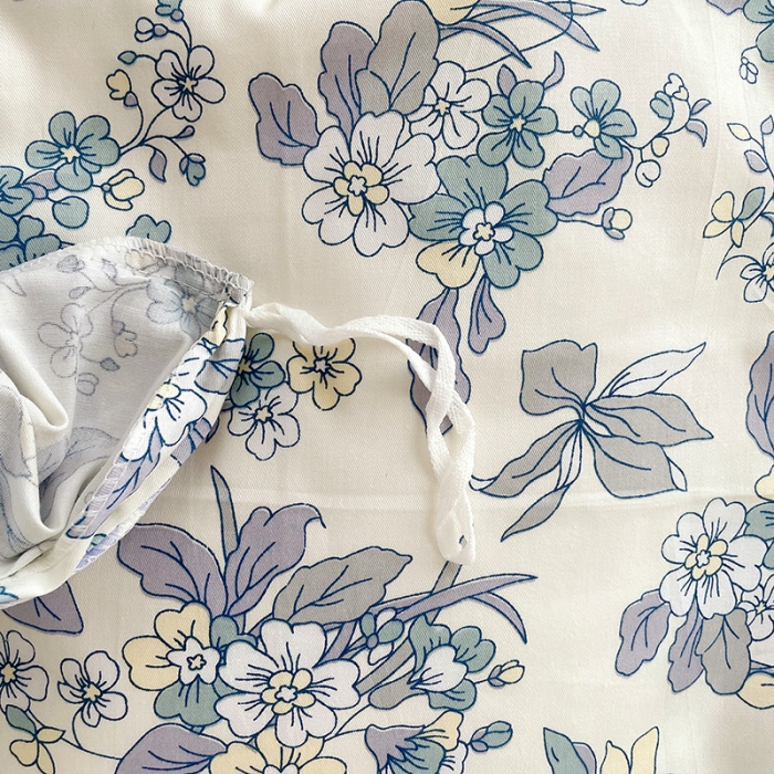 91家纺网 家纺一手货源 找家纺 沐棉 2021新款13370全棉印花四件套-花园 青花瓷