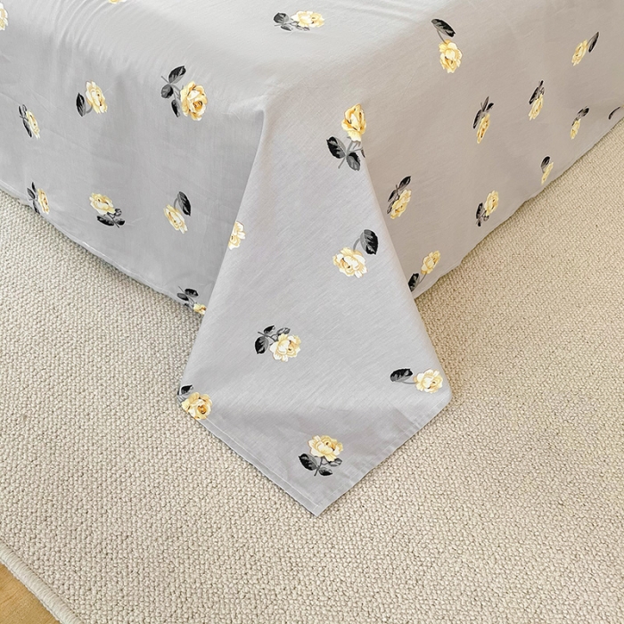 91家纺网 家纺一手货源 找家纺 沐棉 2021新款13370全棉印花四件套-花园 璎珞-兰