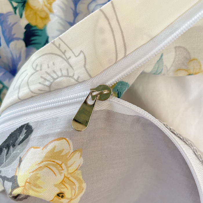 91家纺网 家纺一手货源 找家纺 沐棉 2021新款13370全棉印花四件套-花园 璎珞-兰