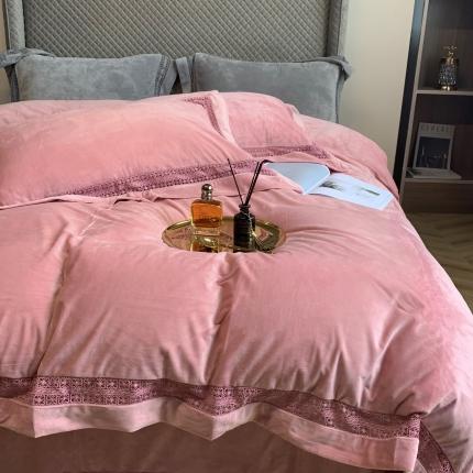 91家纺网 家纺一手货源 找家纺 总2023款婴肤绒牛奶绒纯色宝宝保暖绒四件套被套非会员+20