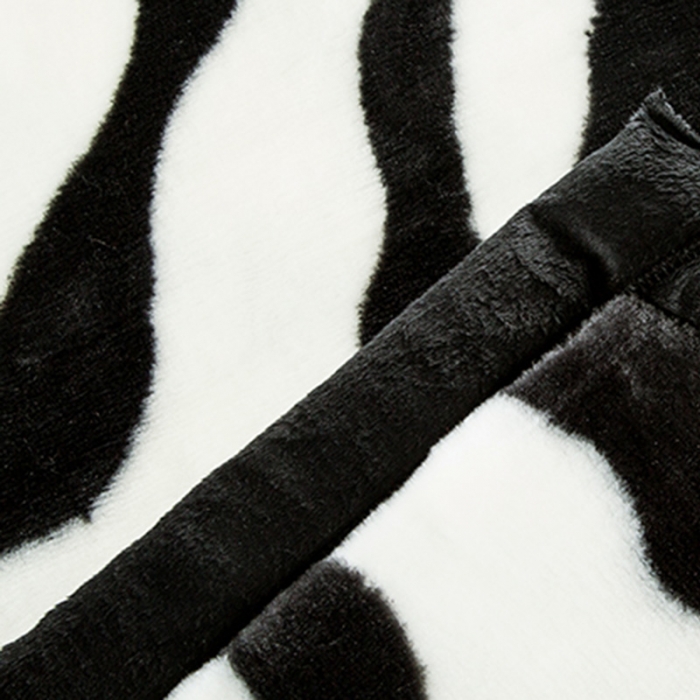 91家纺网 家纺一手货源 找家纺 凯轩毛毛毯毯子 2024新款安哥拉云毛毯毯子 斑马纹