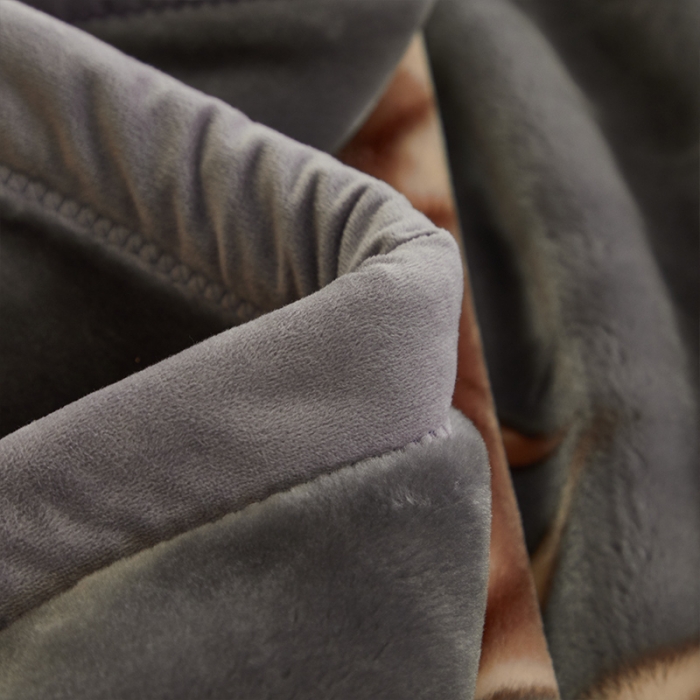 91家纺网 家纺一手货源 找家纺 凯轩毛毛毯毯子 2024新款安哥拉云毛毯毯子 叶子-灰