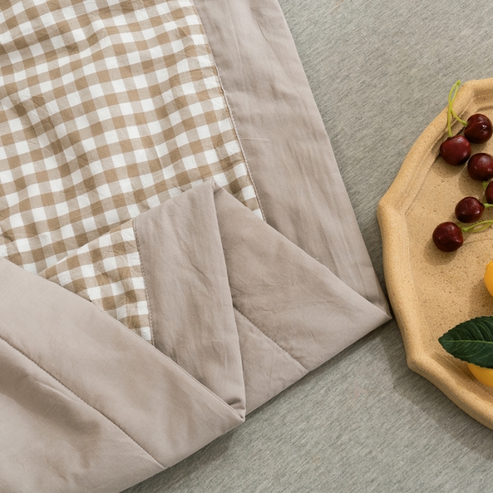 91家纺网 家纺一手货源 找家纺 简色坊2023新款简约风夏凉被 米小格