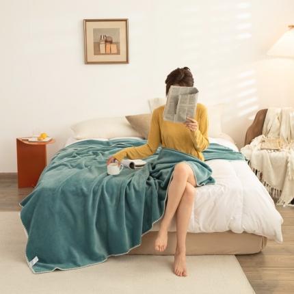 羋多家纺 2023新款双层牛奶绒华夫格复合毯宾利兰