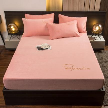 91家纺网 家纺一手货源 找家纺 （总）席世家 新款200g牛奶绒单床笠 单品绣花床笠网红直播