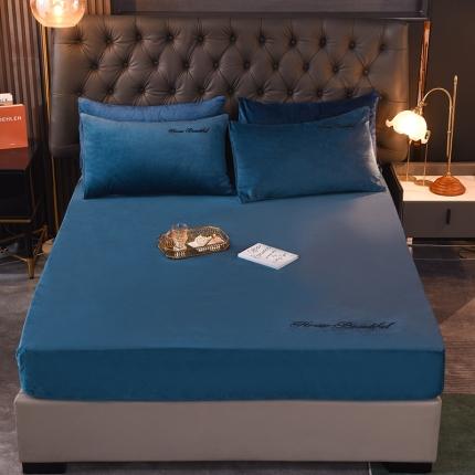 91家纺网 家纺一手货源 找家纺 （总）恩和家纺2024新款宝宝绒刺绣单品床笠