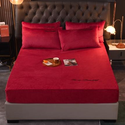 91家纺网 家纺一手货源 找家纺 （总）恩和家纺2024新款宝宝绒刺绣单品床笠