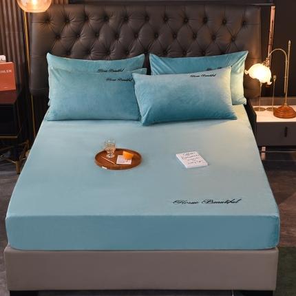 91家纺网 家纺一手货源 找家纺 （总）恩和家纺2024新款宝宝绒刺绣单品床笠