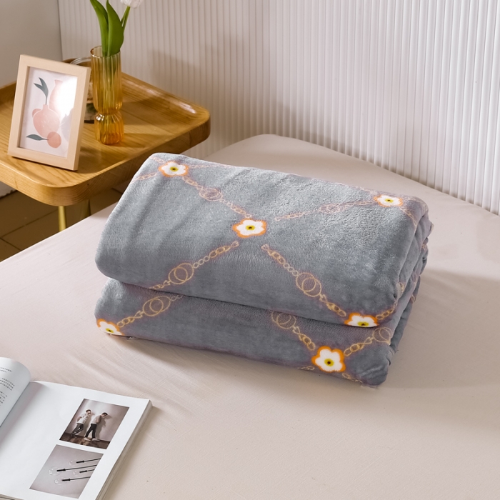 91家纺网 家纺一手货源 找家纺 羋多 2023新款冰貂绒法莱绒毛毯欧风尚