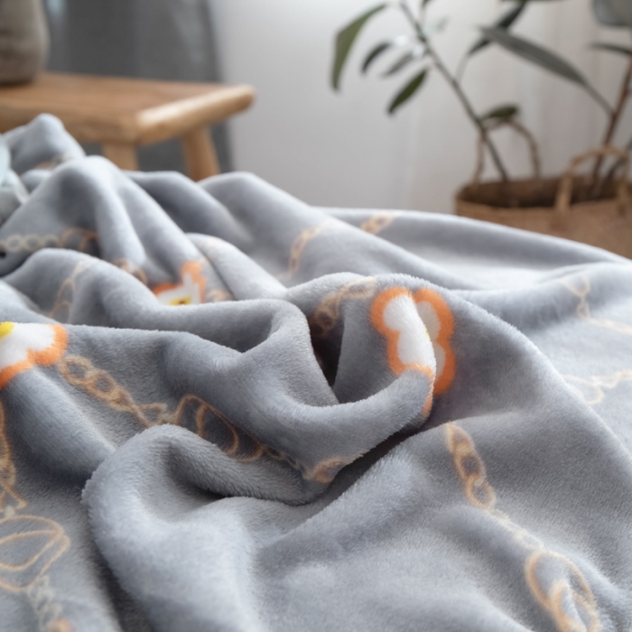 91家纺网 家纺一手货源 找家纺 羋多 2023新款冰貂绒法莱绒毛毯欧风尚