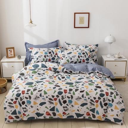 星期三家纺 2021新款8月铂金全棉13372四件套（加老板微信有会员价） 石头糖