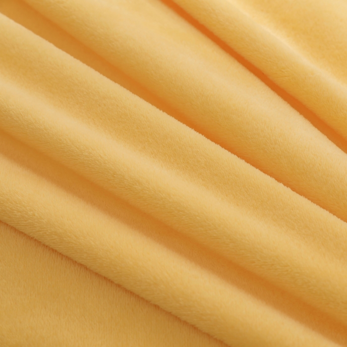 91家纺网 家纺一手货源 找家纺 简爱家纺 2025新款法莱绒羊羔绒四件套 回忆-鹅黄