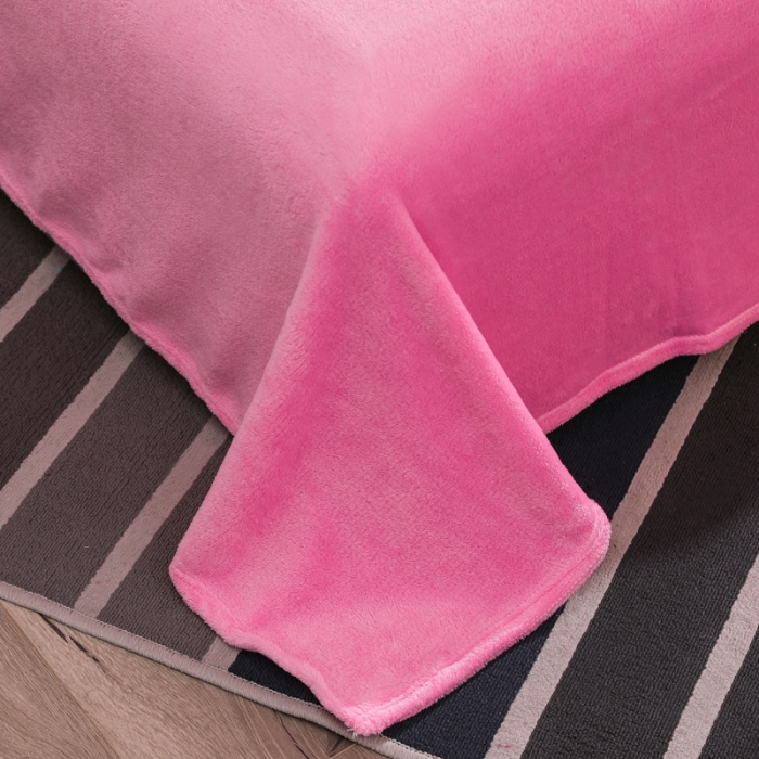 91家纺网 家纺一手货源 找家纺 简爱家纺 2025新款法莱绒羊羔绒四件套 回忆-粉红