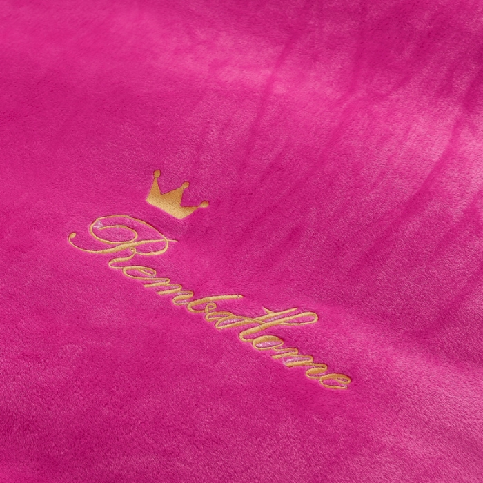 91家纺网 家纺一手货源 找家纺 简爱家纺 2025新款法莱绒羊羔绒四件套 回忆-玫红