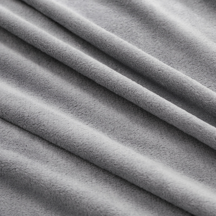 91家纺网 家纺一手货源 找家纺 简爱家纺 2025新款法莱绒羊羔绒四件套 回忆-银灰