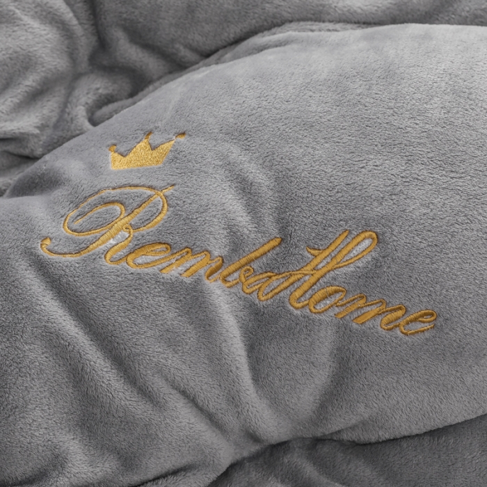 91家纺网 家纺一手货源 找家纺 简爱家纺 2025新款法莱绒羊羔绒四件套 回忆-银灰