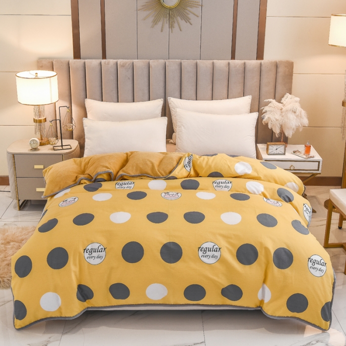 91家纺网 家纺一手货源 找家纺 琪琪阁 2021新款全棉+牛奶绒单被套奔跑小牛