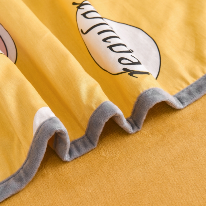 91家纺网 家纺一手货源 找家纺 琪琪阁 2021新款全棉+牛奶绒单被套奔跑小牛