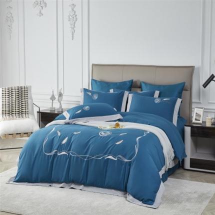 91家纺网 家纺一手货源 找家纺 （总）玖玖爱家纺2021新款100支贡缎磨毛四件套