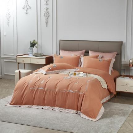 91家纺网 家纺一手货源 找家纺 （总）玖玖爱家纺2021新款100支贡缎磨毛四件套