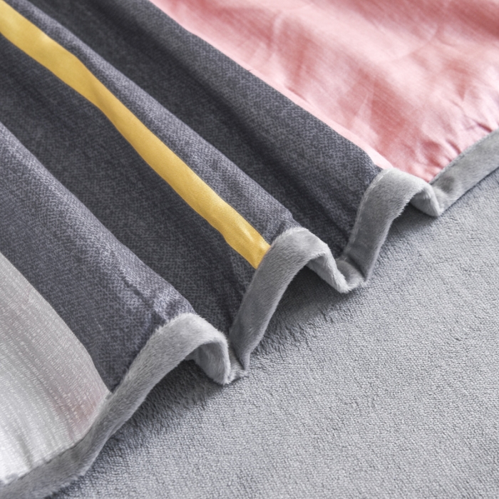 91家纺网 家纺一手货源 找家纺 琪琪阁 2021新款全棉+牛奶绒单被套轻奢风