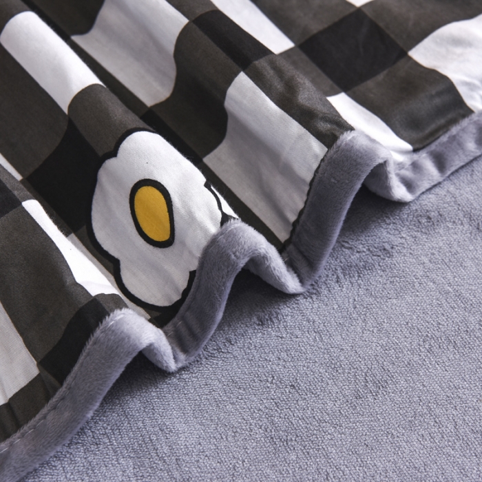 91家纺网 家纺一手货源 找家纺 琪琪阁 2021新款全棉+牛奶绒单被套温馨草莓