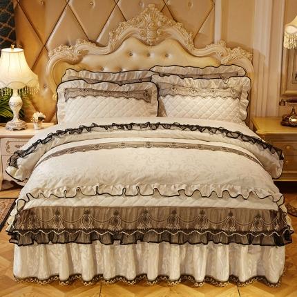 91家纺网 家纺一手货源 找家纺 （总）网红馆 2025新款梦庭花开天鹅绒床裙四件套